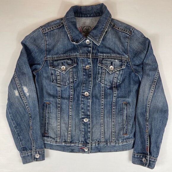 Gap 1969 Limited Edition Distressed Denim Jacket Women's Size Small - Picture 1 of 10